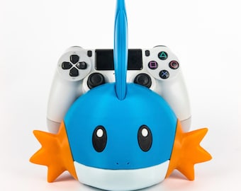 3D-geprinte Mudkip-controllerstandaard – Pokémon Gamepad Dock, water Startcadeau