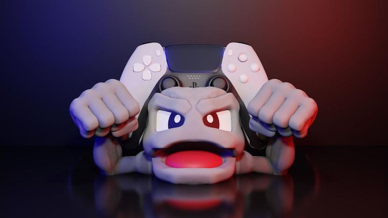 3D Printed Geodude Controller Stand – Pokémon Gamer Gift image 2