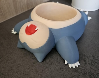 Snorlax Pokémon Planter – 3D Printed Succulent Pot, Pen Holder