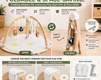 Lovevery Play Gym Folding Adapter – Space-Saving Storage Solution (Pre & Post 2024)