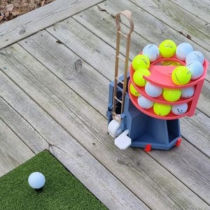 Outdoor Golf Ball Dispenser – Automatic PETG Holder with Adjustable Stand – Golf Practice Tool image 7