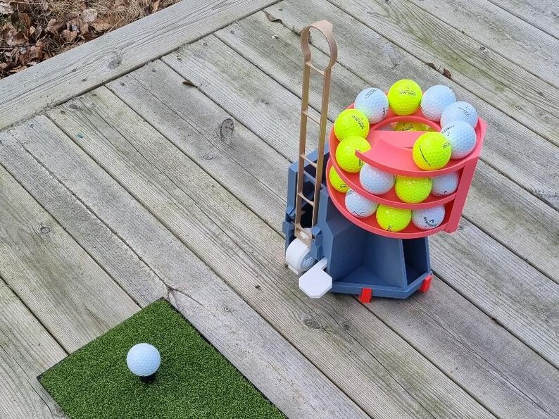Outdoor Golf Ball Dispenser – Automatic PETG Holder with Adjustable Stand – Golf Practice Tool image 7