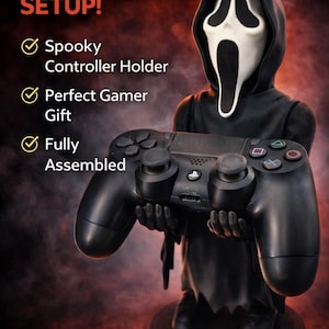Screme Controller Halter - Horror Gamepad Ständer - PS5 PS4 XBox Controller Ständer - Gruselige Schreibtisch Dekoration - Gamer Geschenkidee