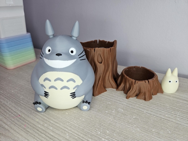 Ensemble porte-stylo et jardinière Totoro – Adorable bureau et décoration d'intérieur image 10