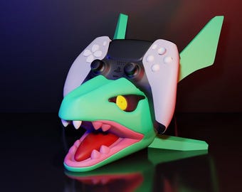 3D-geprinte Rayquaza-controllerhouder – handgemaakt Pokémon Gaming Dock
