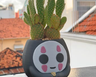 No-Face Planter: 3D Printed Totoro Inspired Desk Organizer