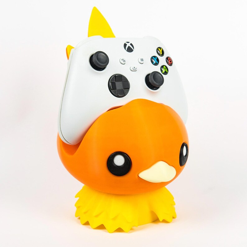 3D Printed Torchic Joystick Stand – Pokémon PS5/Xbox/Switch Controller Dock image 3