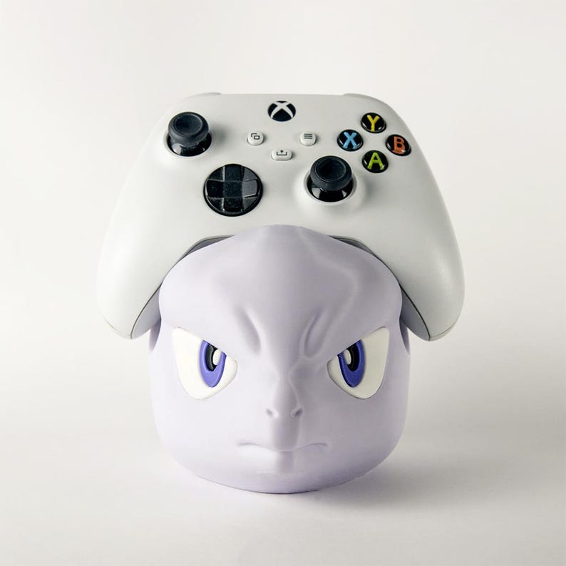 Mewtwo Controller Stand – 3D Printed Pokémon Gamepad Holder image 4