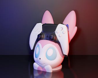 Sylveon Controller Stand – 3D Printed Kawaii Gamer Desk Decor
