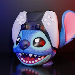 Stitch Controller Ständer 3D Gedruckter Gamepad Halter für PS5 XBox Switch Dock - Disney Lilo & Stitch Geschenk