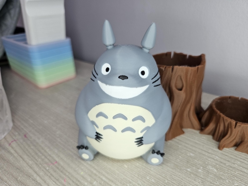 Ensemble porte-stylo et jardinière Totoro – Adorable bureau et décoration d'intérieur image 6