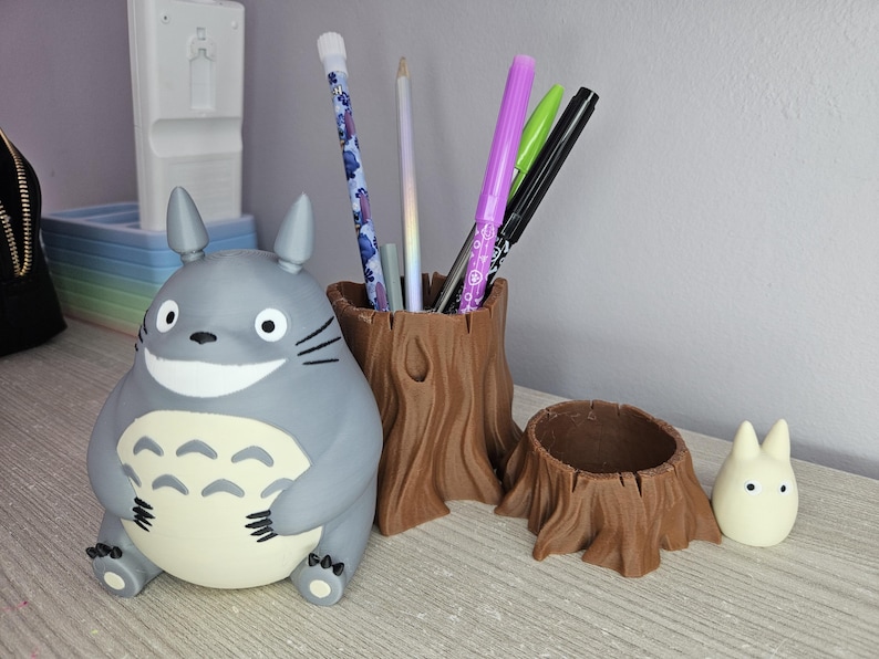 Ensemble porte-stylo et jardinière Totoro – Adorable bureau et décoration d'intérieur image 7
