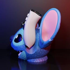 3D Printed Stitch Controller Stand – Disney Gamer Gift image 3