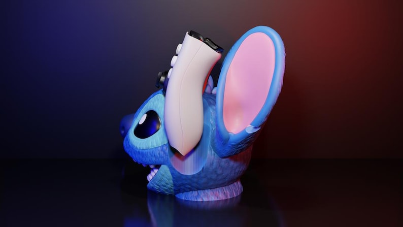 3D Printed Stitch Controller Stand – Disney Gamer Gift image 3