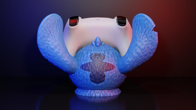 3D Printed Stitch Controller Stand – Disney Gamer Gift image 2