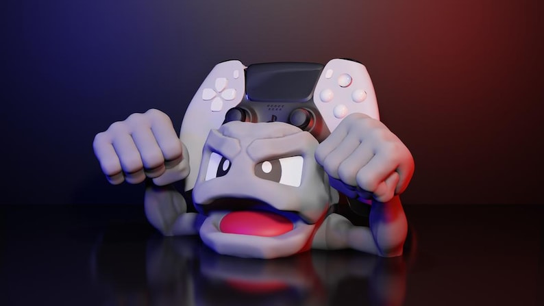 3D Printed Geodude Controller Stand – Pokémon Gamer Gift image 5