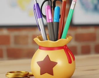 Bell Bag Planter: 3D-geprinte Animal Crossing pennenhouder