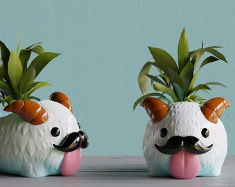 Poro Planter: League of Legends 3D Printed Desk Decor
