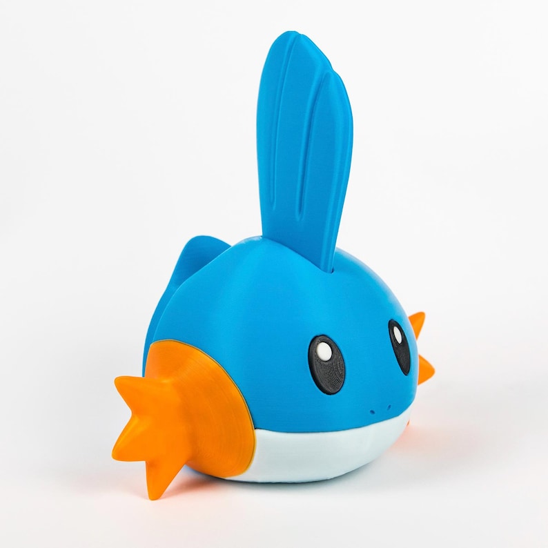 3D Printed Mudkip Controller Stand – Pokémon Gamepad Dock, Water Starter Gift image 3