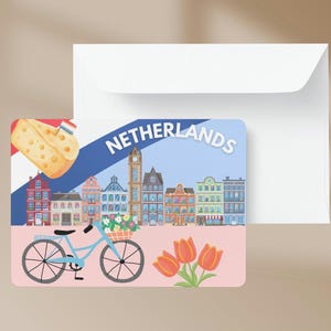 Les Pays-Bas en bref – Carte postale illustrative