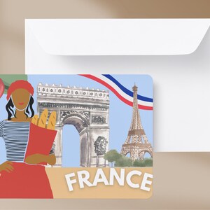 Vive la France – A Whimsical French Postcard with Parisian Vibes