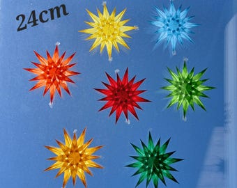 Transparent paper stars, window stars, transparent stars, window decoration, window picture