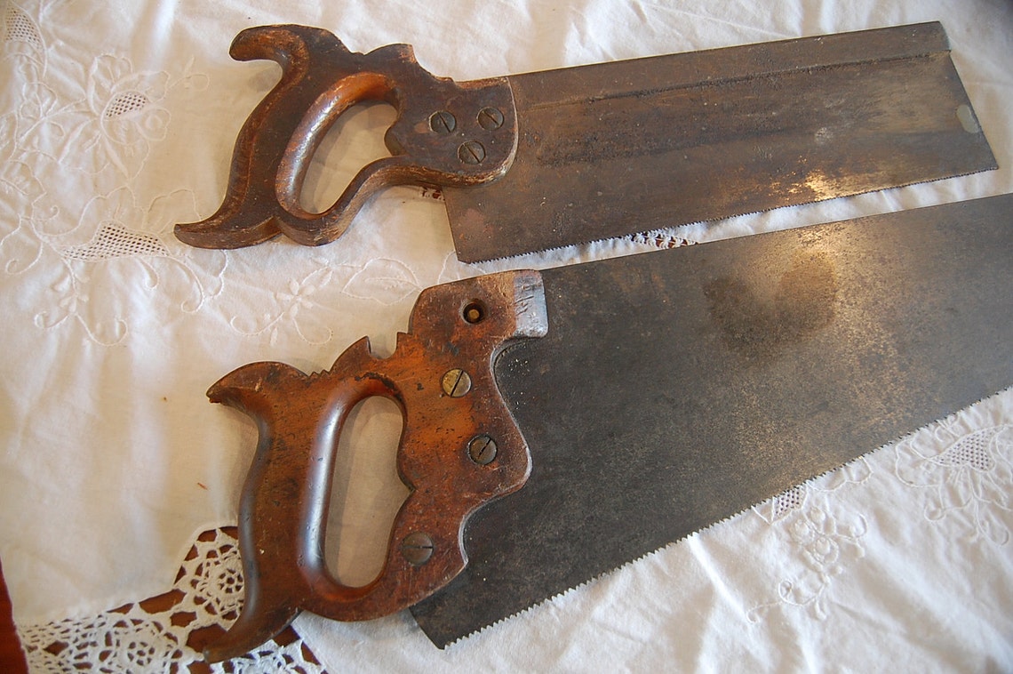 Antique Hand Saws by E. C. Atkins Indianapolis and H. Disston Etsy