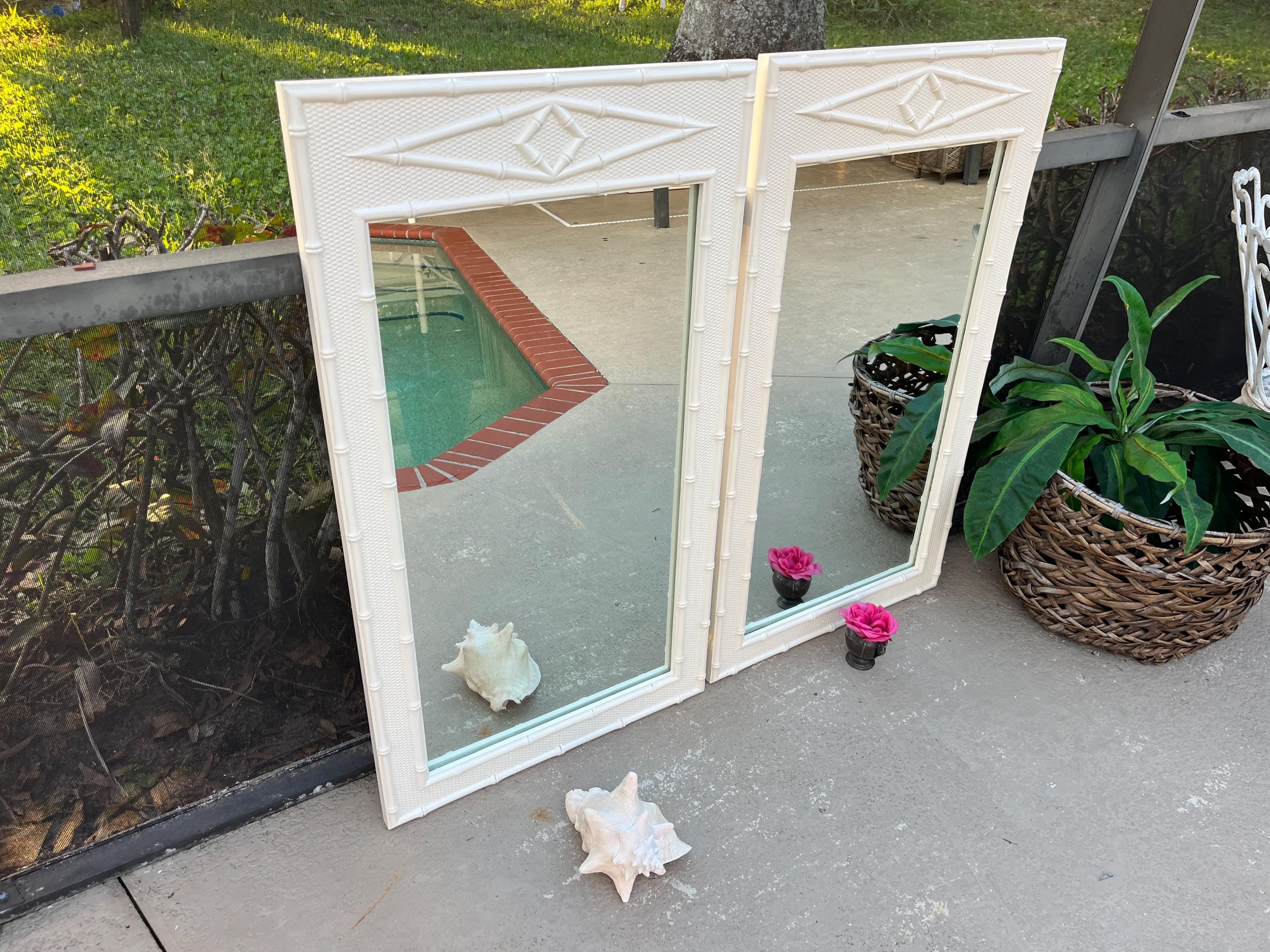 Pair of Chinoiserie Mirrors - Etsy