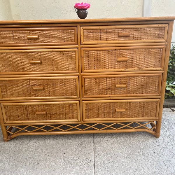 Rattan Dresser Etsy
