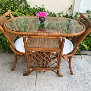 Rattan Bistro Set Bamboo Rattan Garden Furniture Dining Tables