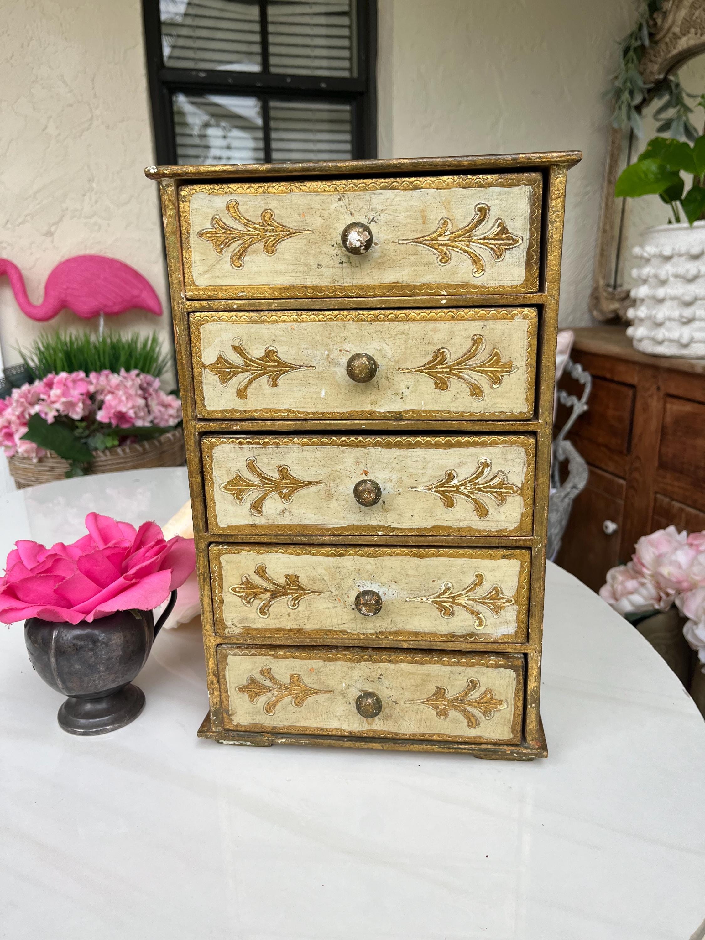 vintage ゴールドチェスト F143 3段スモールチェスト 北欧ヴィンテージ