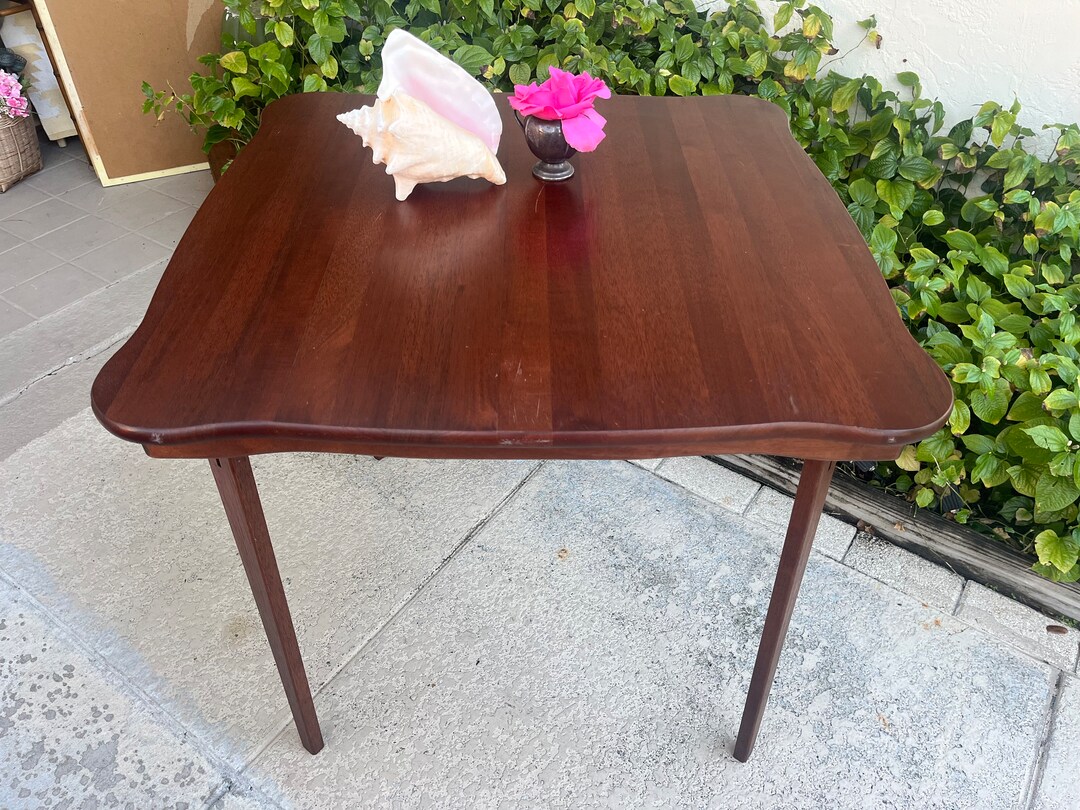Stakmore Mid Century Folding Card Table Vintage Stakmore Etsy