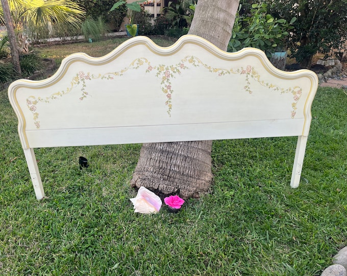 French Provincial Headboard, Vintage King French Headboard, French