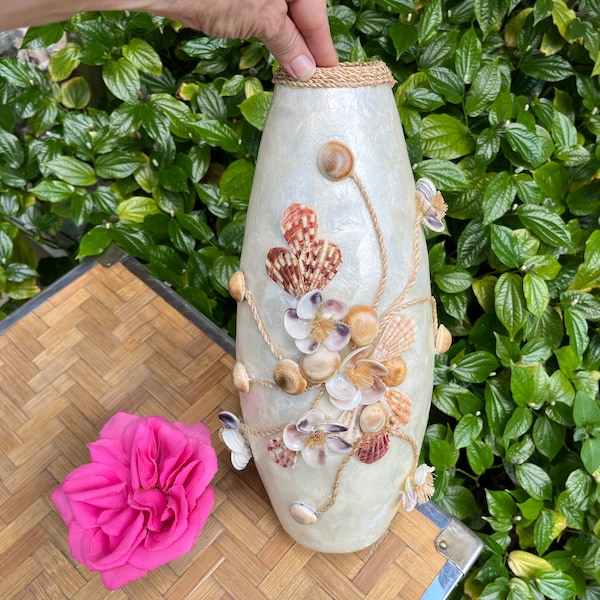 Seashell Vase Etsy