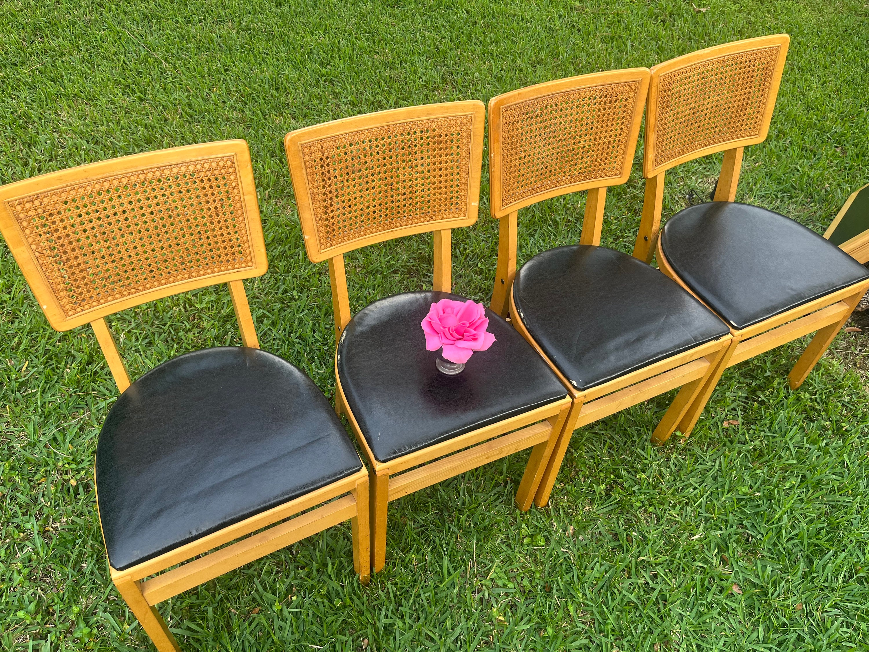 Stakmore Cane Stakmore Chairs Vintage Stakmore Mid Century Folding