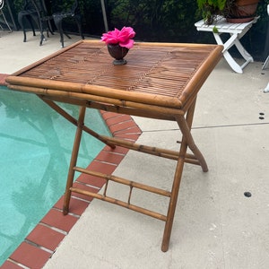 Bamboo Folding Table 