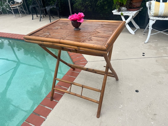 美品 FOLDING BAMBOO MINI Vintage 1960s Japanese Bamboo Folding Collapsible Basket