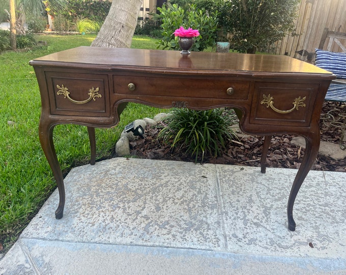 French Provincial Writing Desk, Mount Airy Furniture French Louis XV