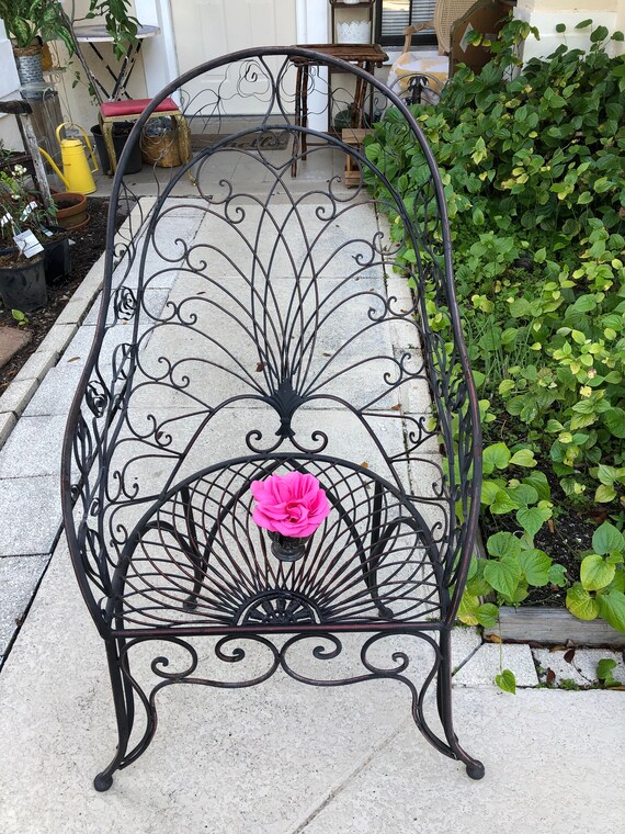 Salterini PEACOCK METAL CHAIR Salterini Style Peacock Chair Etsy