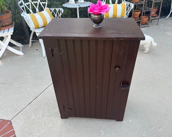 Antique farmhouse cupboard, antique cupboard, tabletop cabinet 33" tall