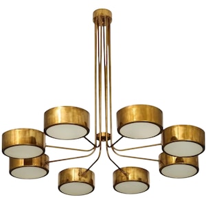 8 lights 1950's mid century style sputnik chandelier perfect for both modern and industrial homes - Starburst Light Fixture