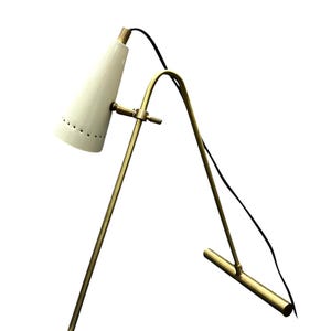 Table Italian Modern Desk Or Bedside Table Single Shade Balancing Light With On / Of Switch .