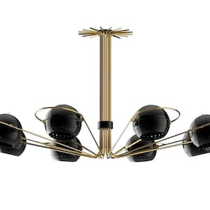 1950&#39; Style Neil Suspension Lamps Chandeliers - Mid Century Modern Brass Ceiling Big Size Ceiling Pendent Light Lamp