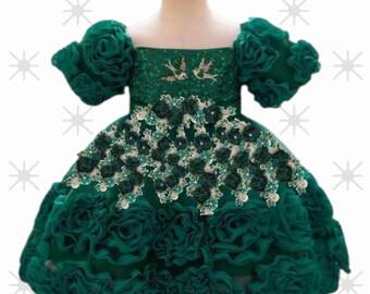 Gir'sl Sequined Puff Dress