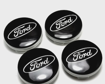 4x Black Ford Centre Caps 54MM Alloy Wheel Fits Most Models Focus FIESTA KA