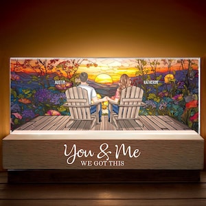 Personalized Acrylic Photo LED Night Light,Custom Memorial LED Frame,Anniversary Birthday Gift for boyfriend  husband wife