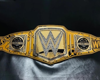 WrestleMania 41 Las Vegas Golden Championship Belt Replica (4mm)