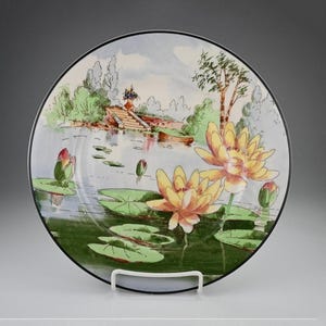 Syracuse China Nature Study Yellow Water Lily Service Plate No. 39 H.G. Aitken
