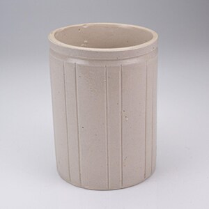 Antique WP Hartley English Stoneware Jam Marmalade Jar Pot Ribbed Pottery