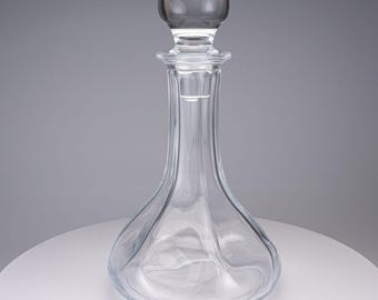 Vintage Cristal D'Arques-Durand Rambouillet Glass Decanter with Stopper 10 in.